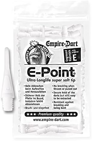 Puntas para dardos Empire E-Point blancas 20mm