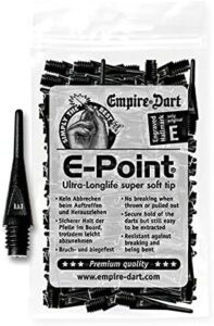 Puntas para dardos Empire E-Point Negras 20mm